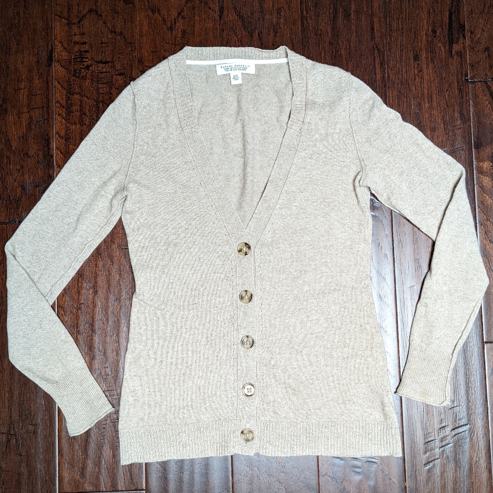 Tan Banana Republic Cardigan
